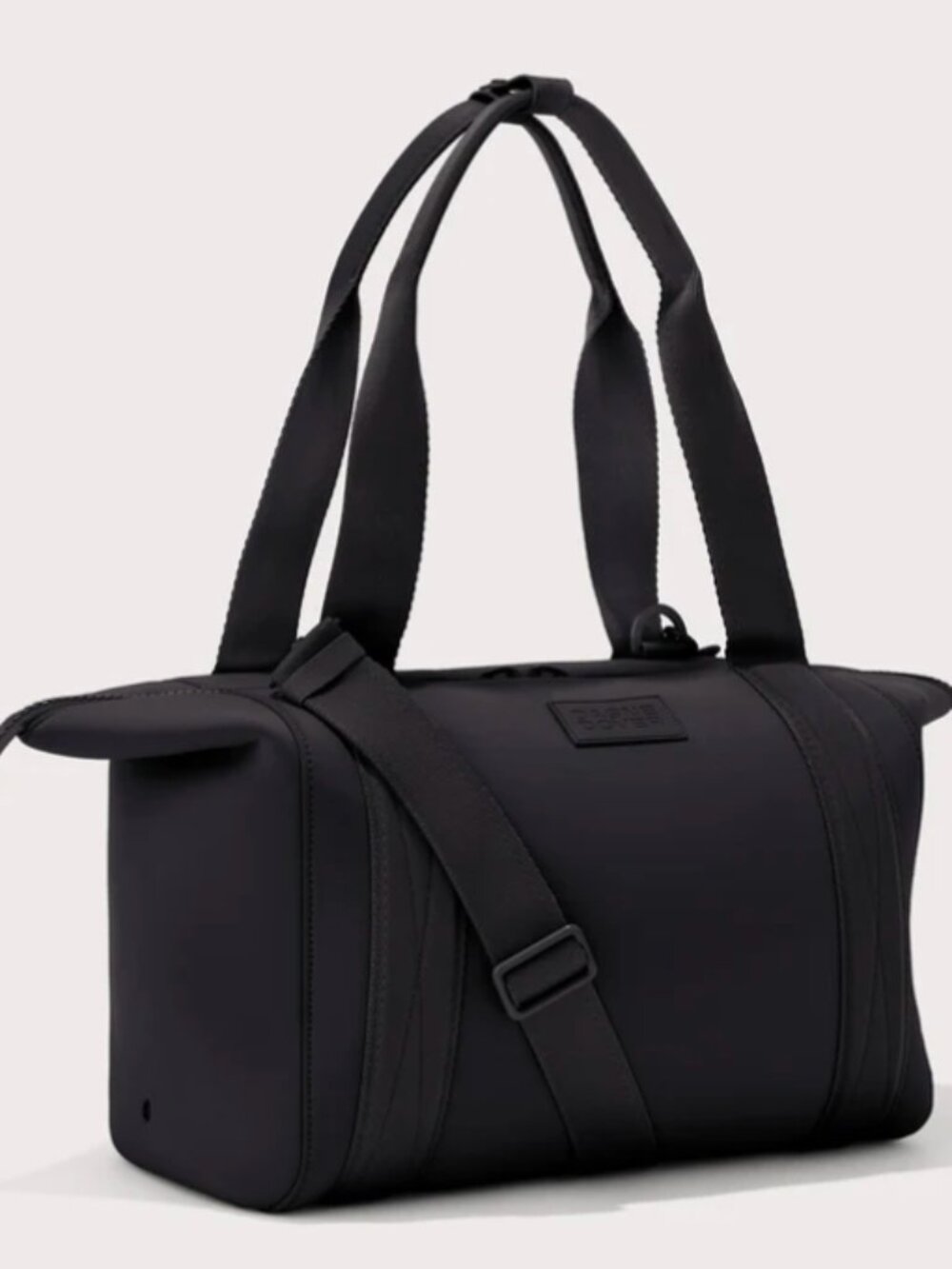 Dagne Dover Medium Landon Carryall Bag Onyx Black Neoprene - Picture 5 of 10